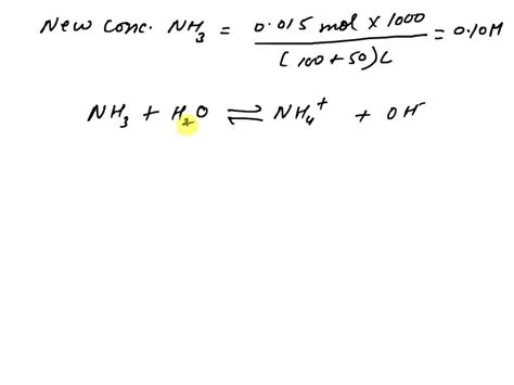 A 100mL sample of 0.10 M NH3 has a Kb of 1.8*10^